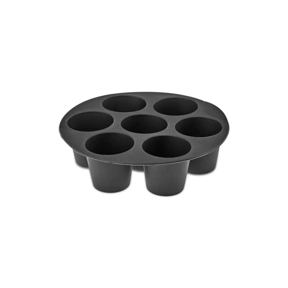 Crick Crack Silicone Muffin Mould - Air Fryer Attachment, Black