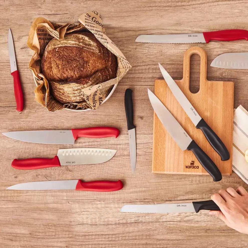 Dr. Inox Slicing Knife, 20cm, Black