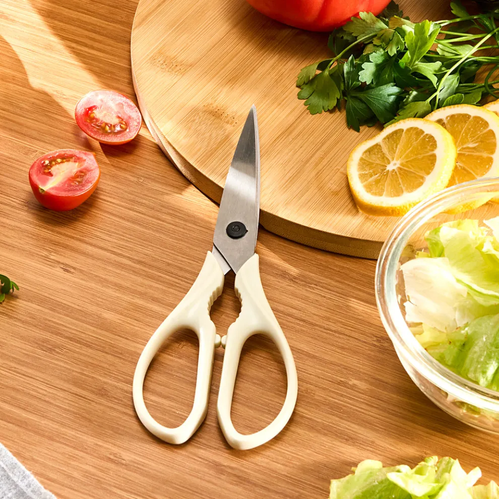 Dr.Inox Stainless Steel Scissors, Cream