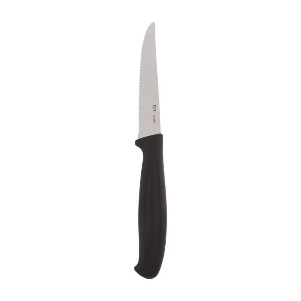 Dr.Inox Stainless Steel Steak Knife, Black