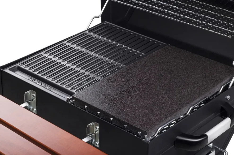 Guruss Cast Grill, 24cmx39cm, Black