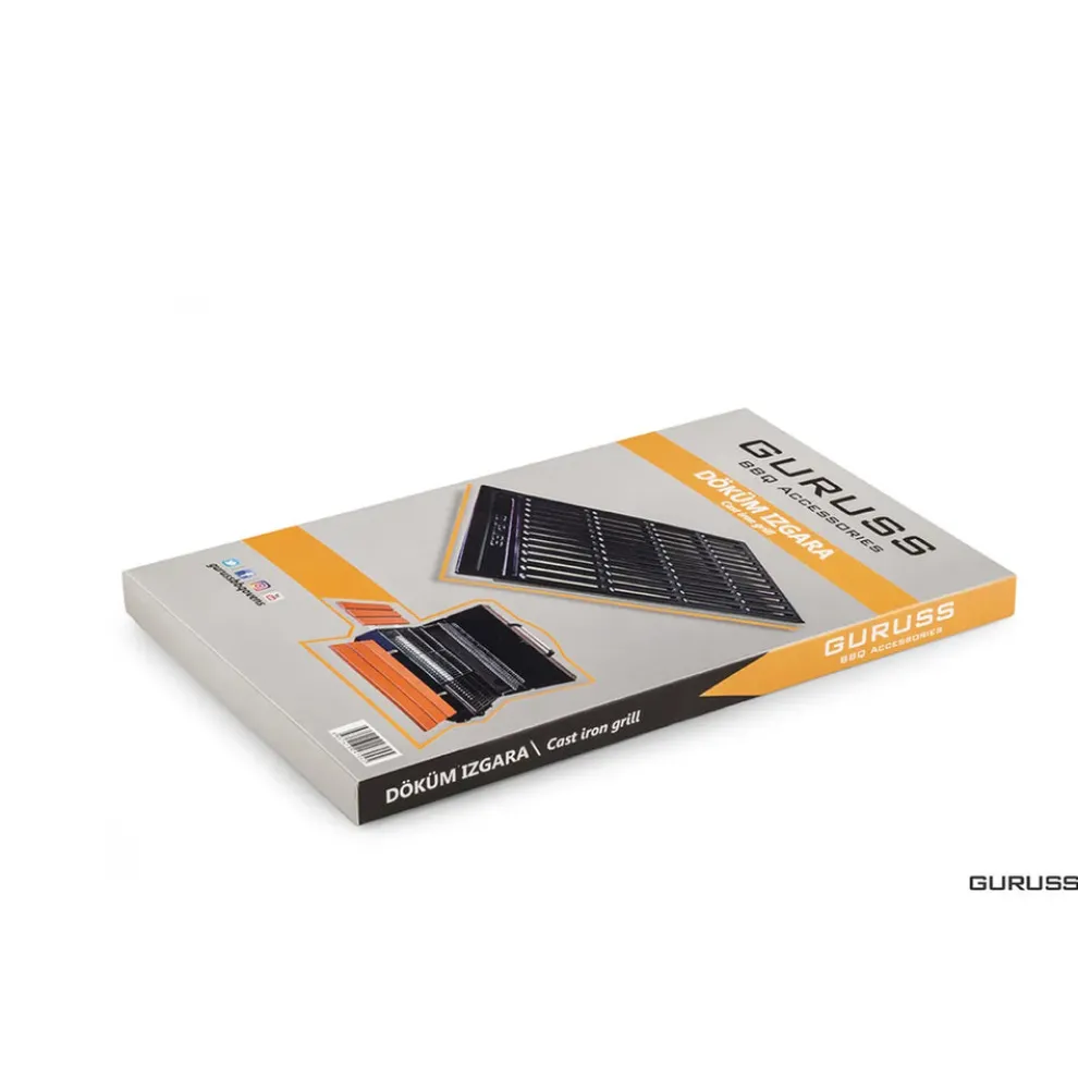 Guruss Cast Grill, 24cmx39cm, Black