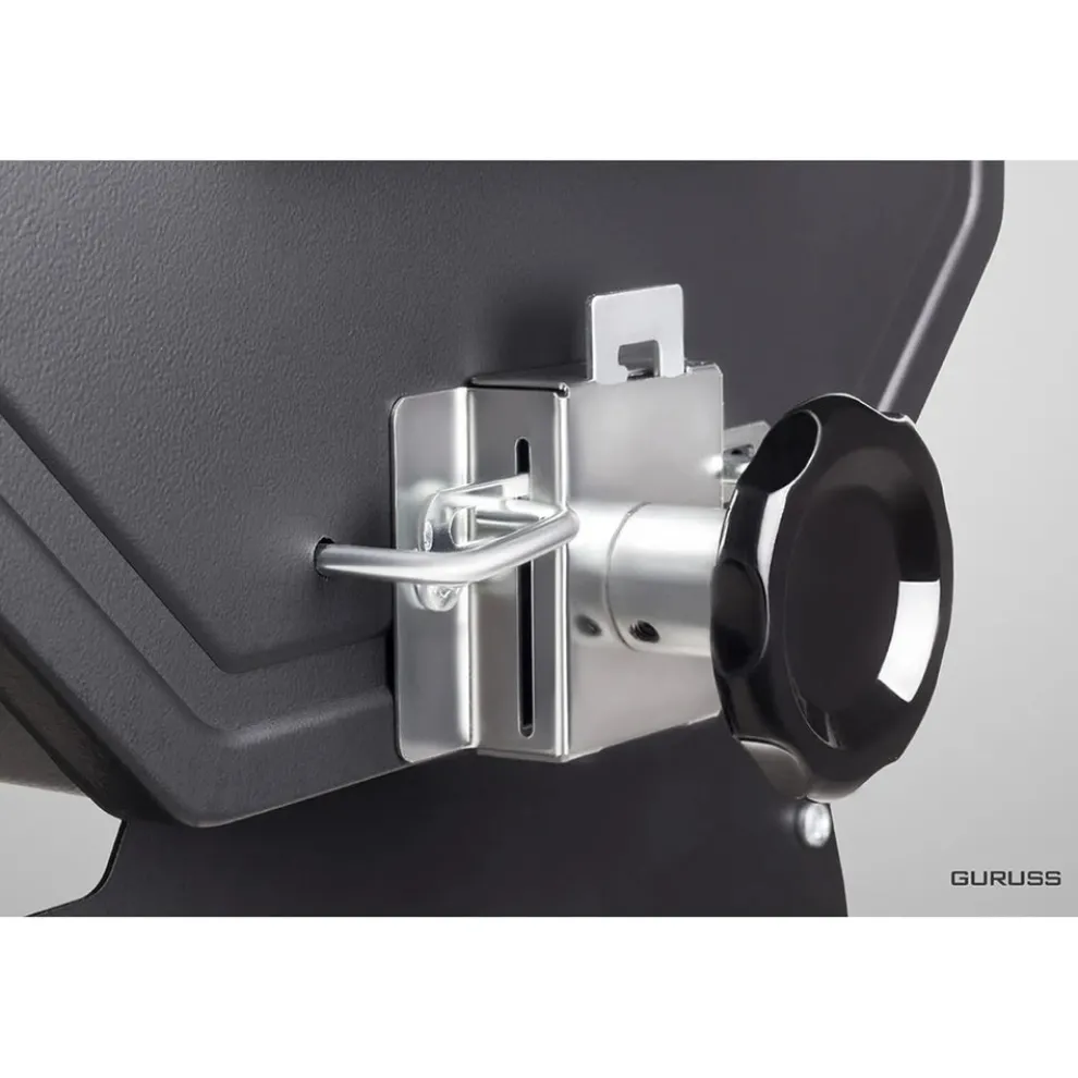 Guruss Steel Charcoal Barbecue Set, 50cm, Black