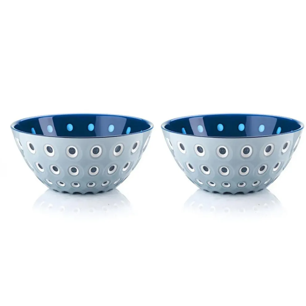 Guzzini Le Murrıne 2 Piece Cereal/Soup Bowl Set, 12cm, Blue Navy Blue