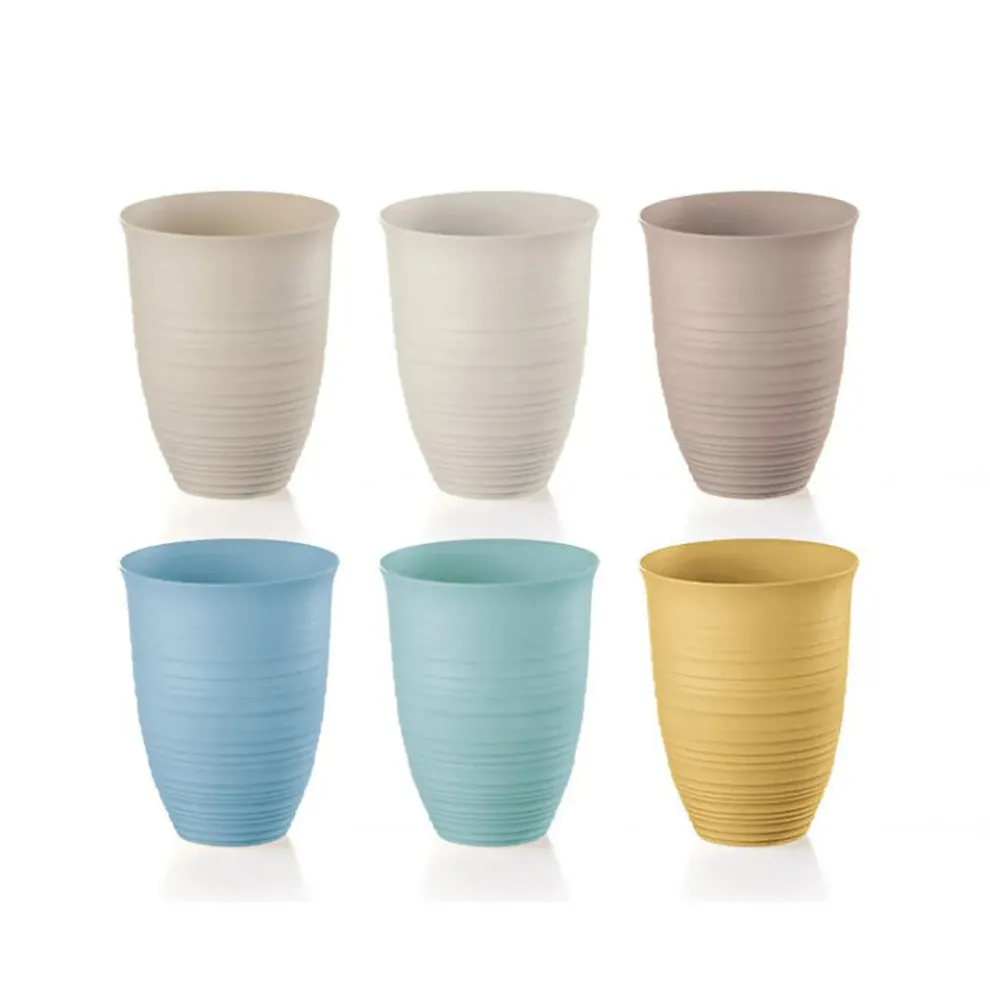 Guzzini Tierra 6 Piece Highball Glass Set, Multi