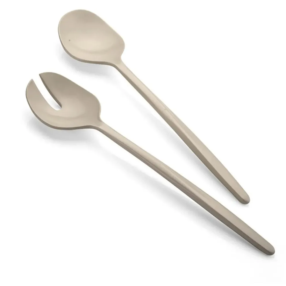 Guzzini Tiffany 2 Piece Salad Servers, Brown