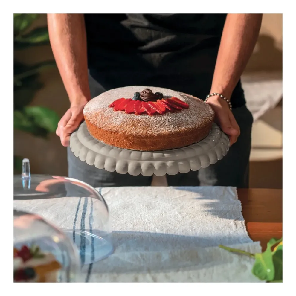 Guzzini Tiffany Cake Dome, 30cmx16cm, Taupe