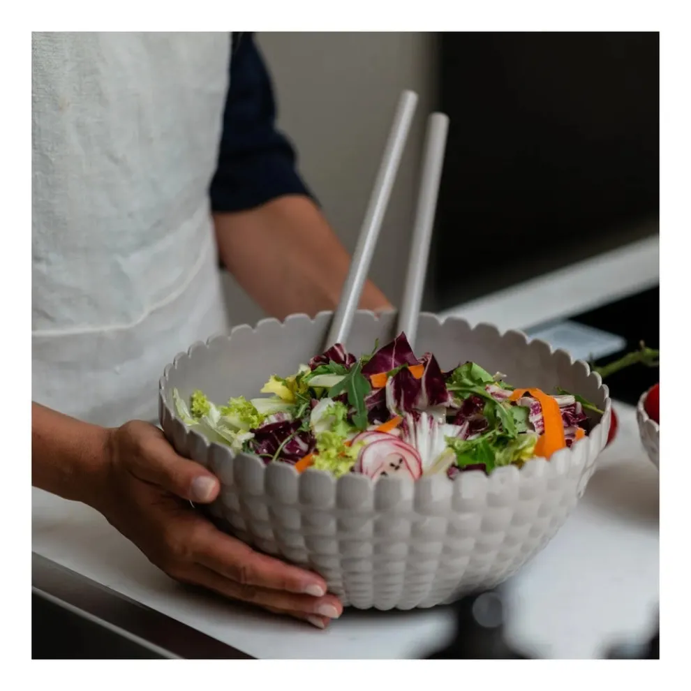 Guzzini Tiffany Salad Bowl, 25cmx11cm, Taupe