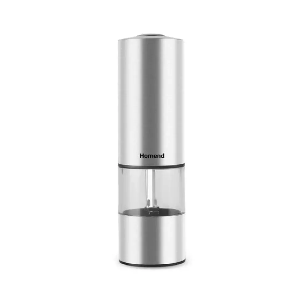 Homend Grindgo 6004UK Rechargeable Single Seasoning Mill, Inox