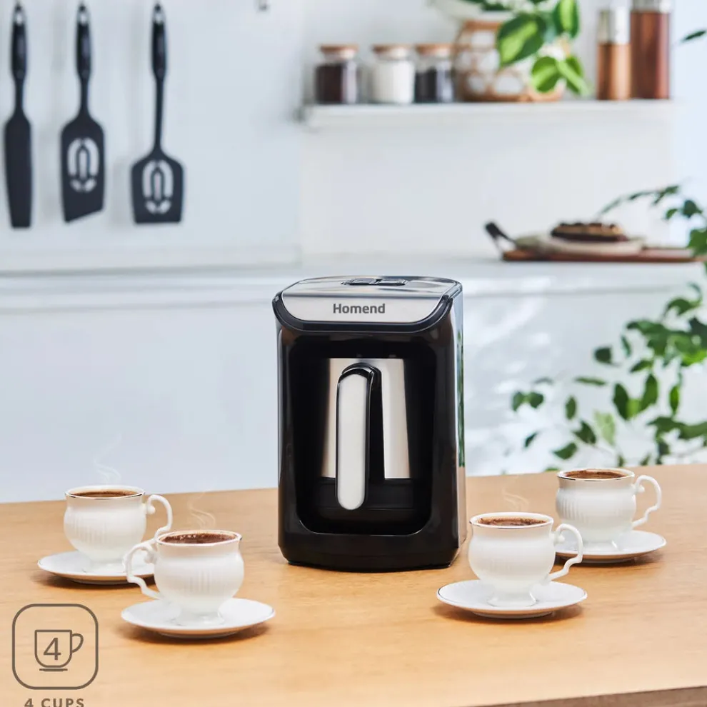 Homend Joy 1884UK Turkish Coffee Maker, 450ml, 550W, Inox