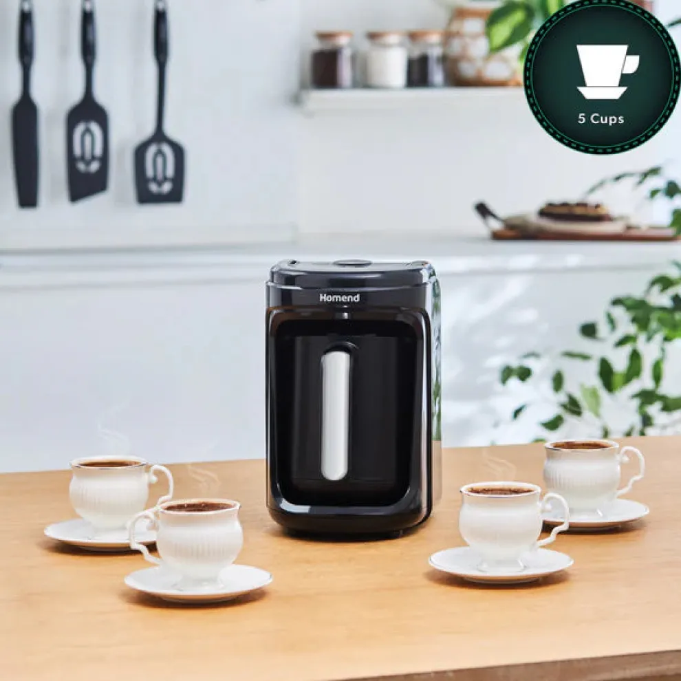 Homend Pottoman 1840UK Turkish Coffee Maker, 450ml, 535W, Black