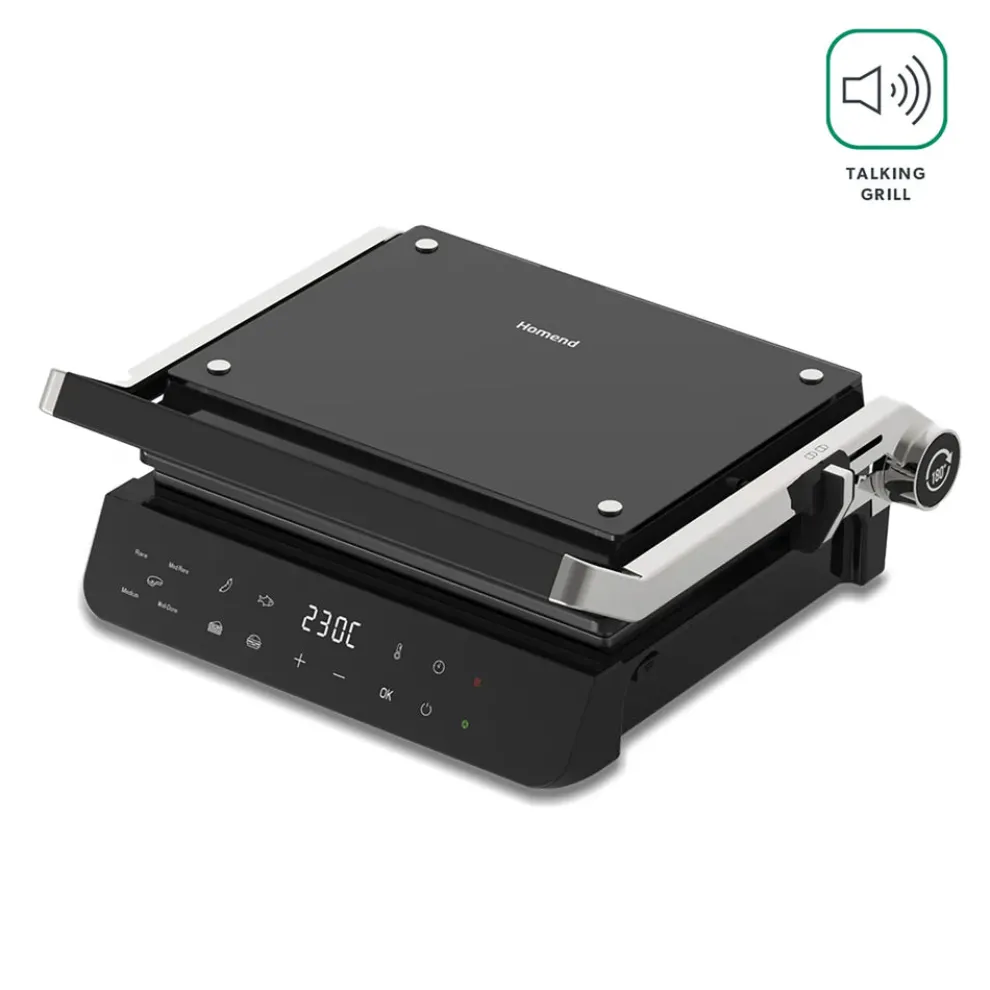 Homend X Grilliant Black 1343 Sandwich Toaster, 2000W