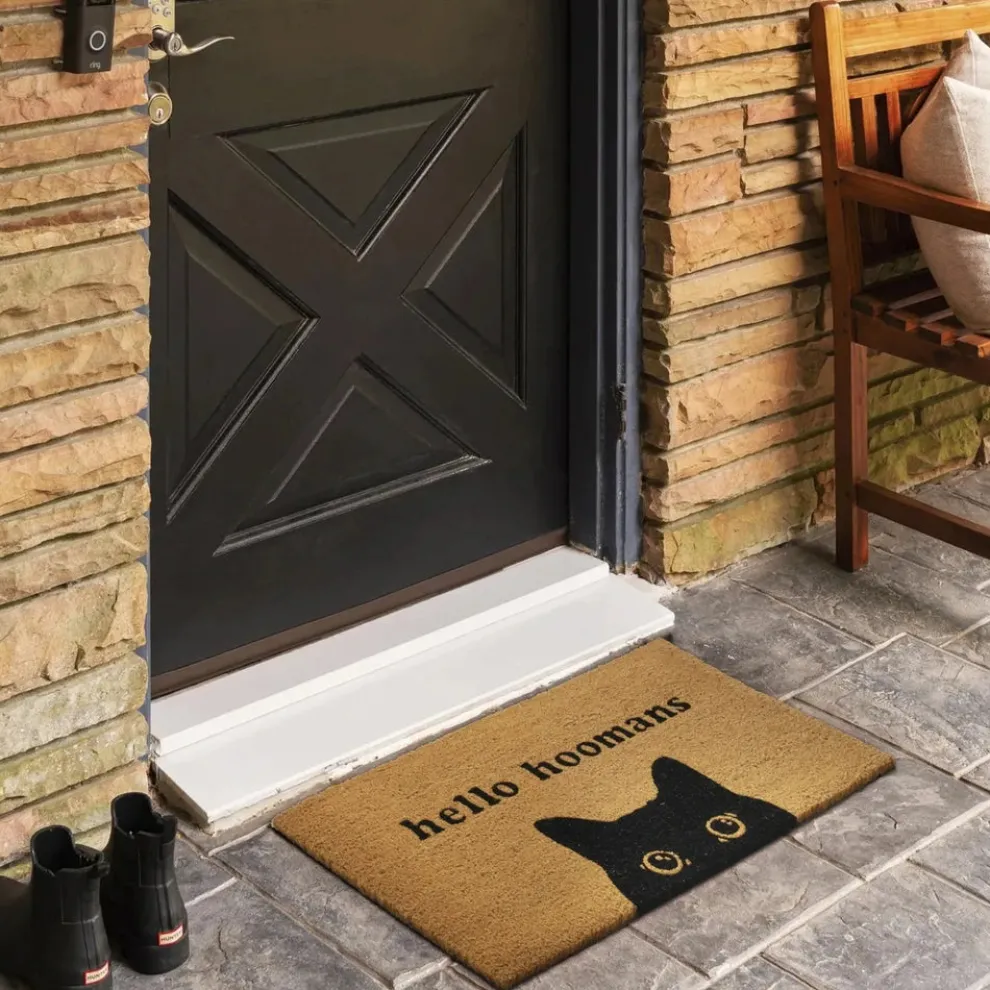 Kaşmir Rugs 7/24 Hoomans Coco Door Mat, 45cmx75cm, Multi