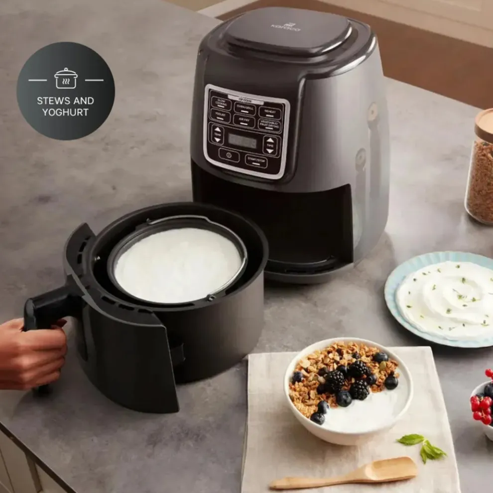 Karaca Air Cook XL 2 in 1 Air Fryer, 4L, 1550W, Space Grey