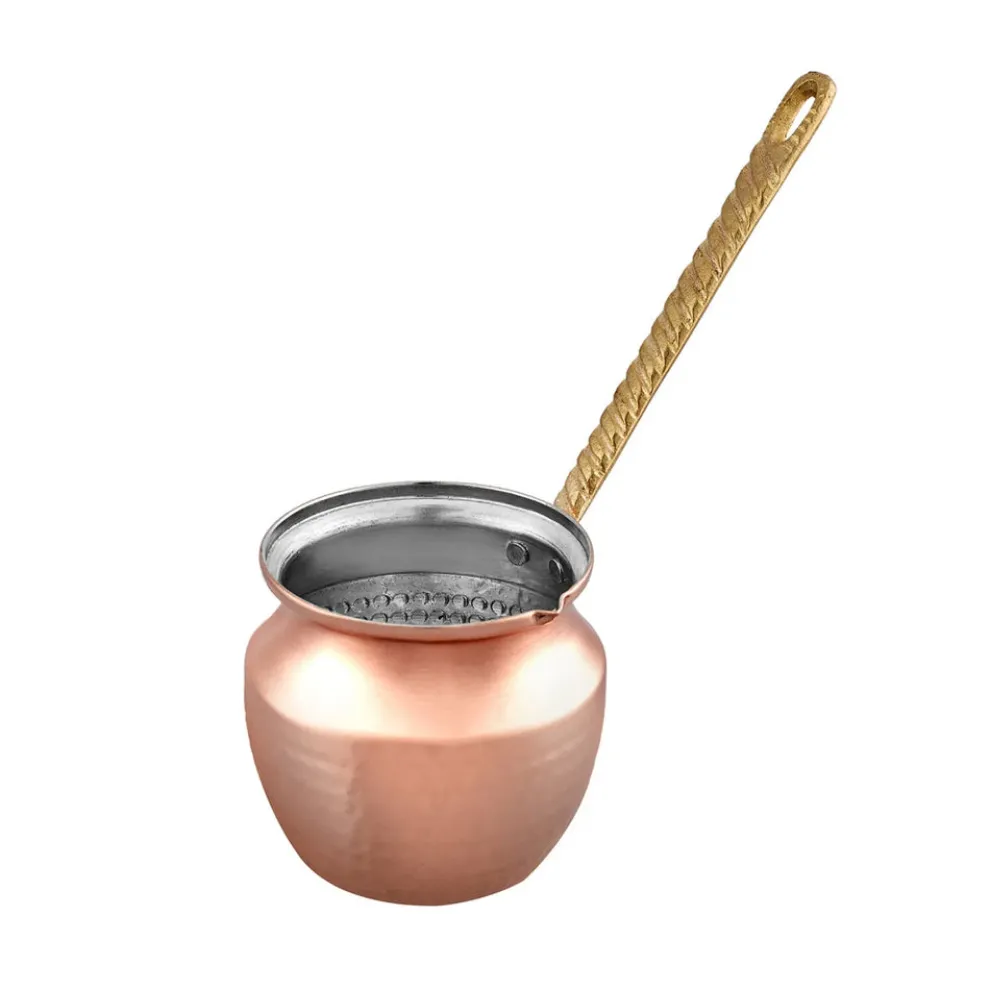 Karaca Alacahöyük Copper Turkish Coffee Pot, Large, Copper