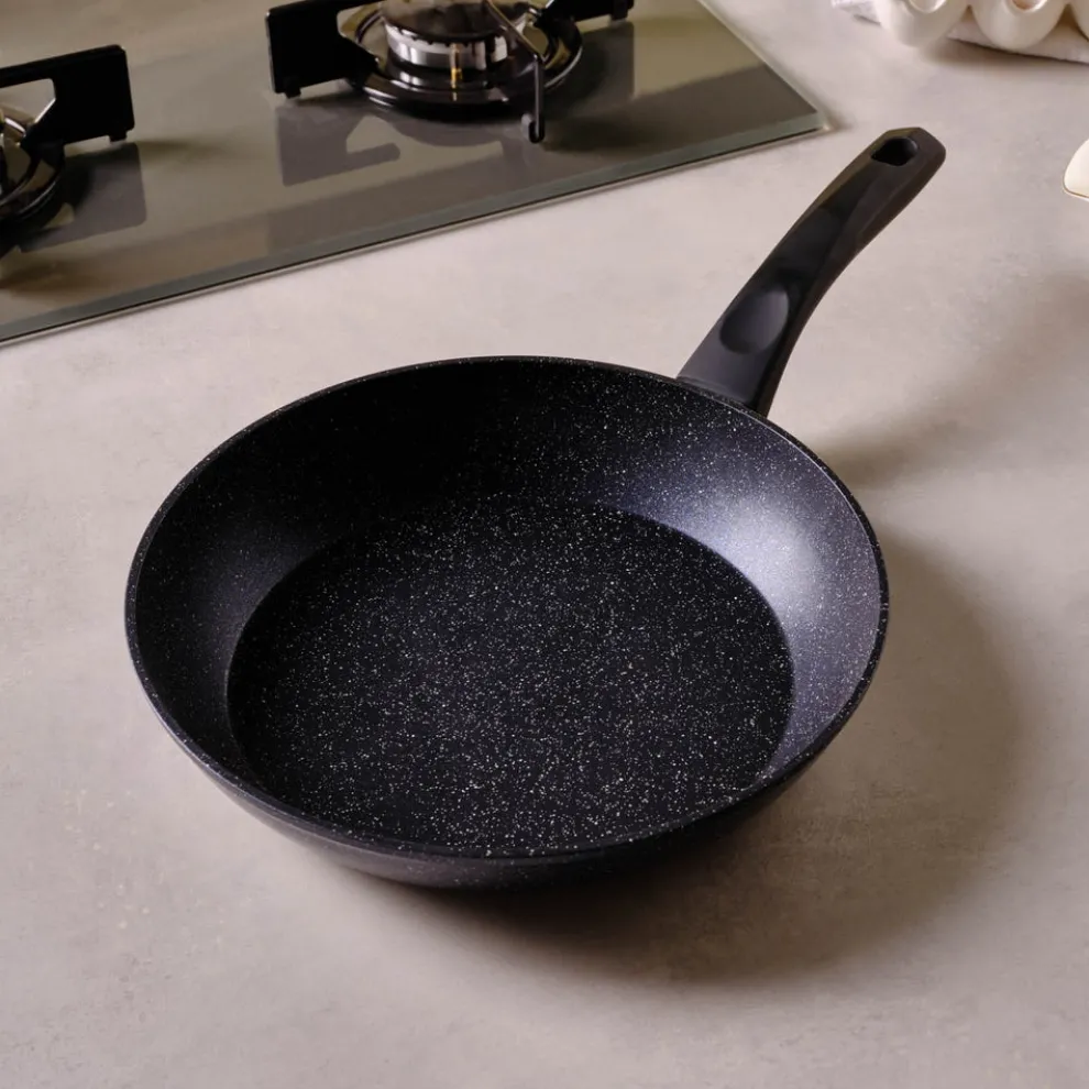 Karaca Aqua Granite Non-Stick Induction Frying Pan, 26cm, Blue