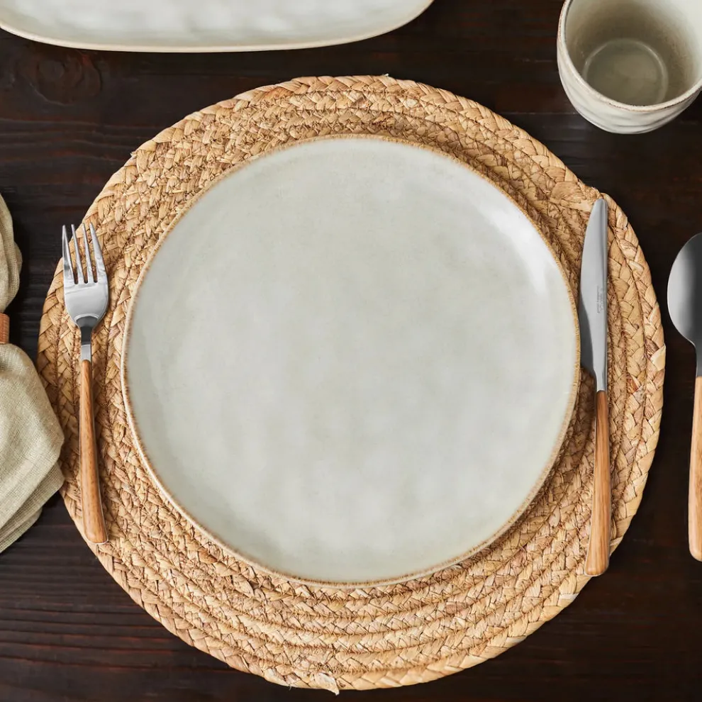 Karaca Aria Reactive Glaze Dinner Plate, 27cm, Beige