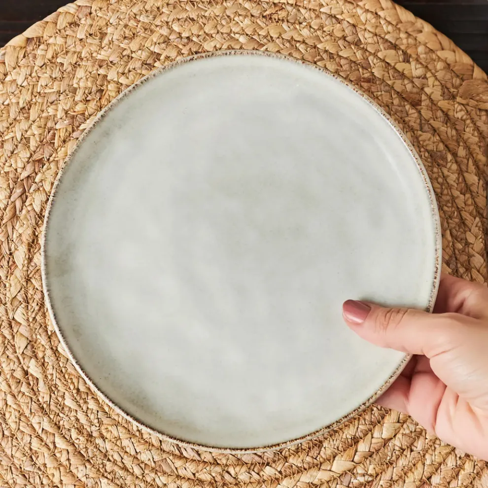 Karaca Aria Reactive Glaze Side Plate, 20cm, Beige