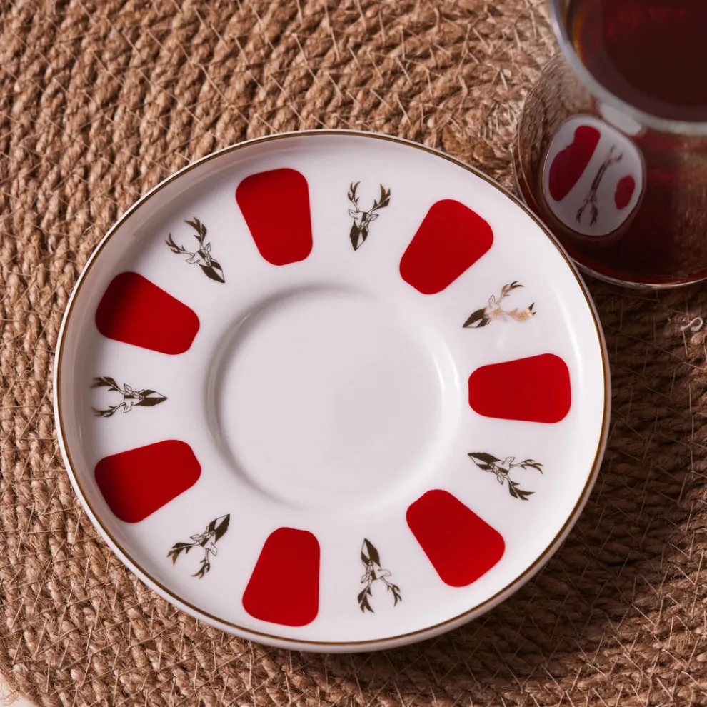 Karaca Bergamot Ceramic Saucer, 12cm, White