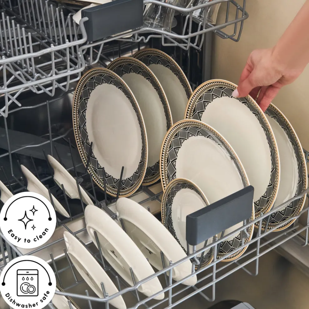 Karaca Bone China Globe 26-Piece Serveware Set for 6 People, Multi