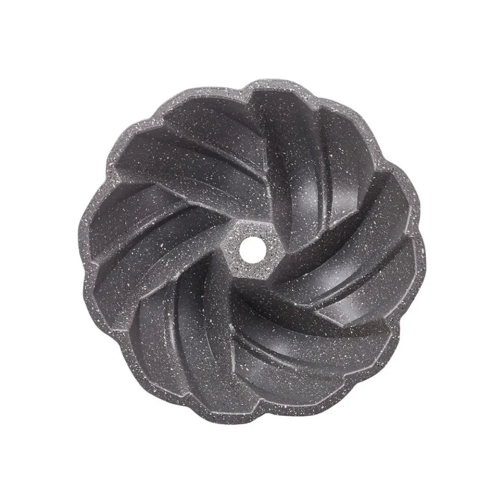 Karaca Cake Pro Aluminium Cast Decorative Bundt Cake Tin, 26cm, Gold