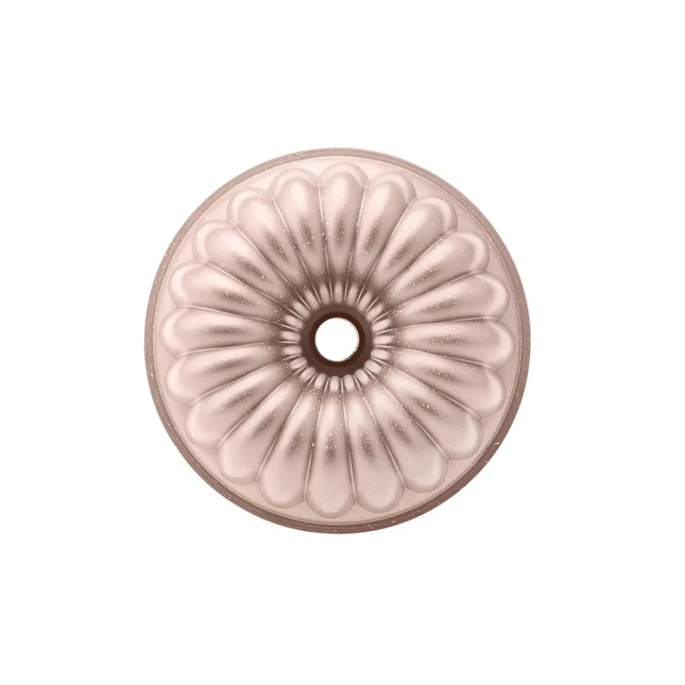 Karaca Cake Pro Lina Aluminium Cast Decorative Bundt Cake Tin, 25.5cm, Rosegold