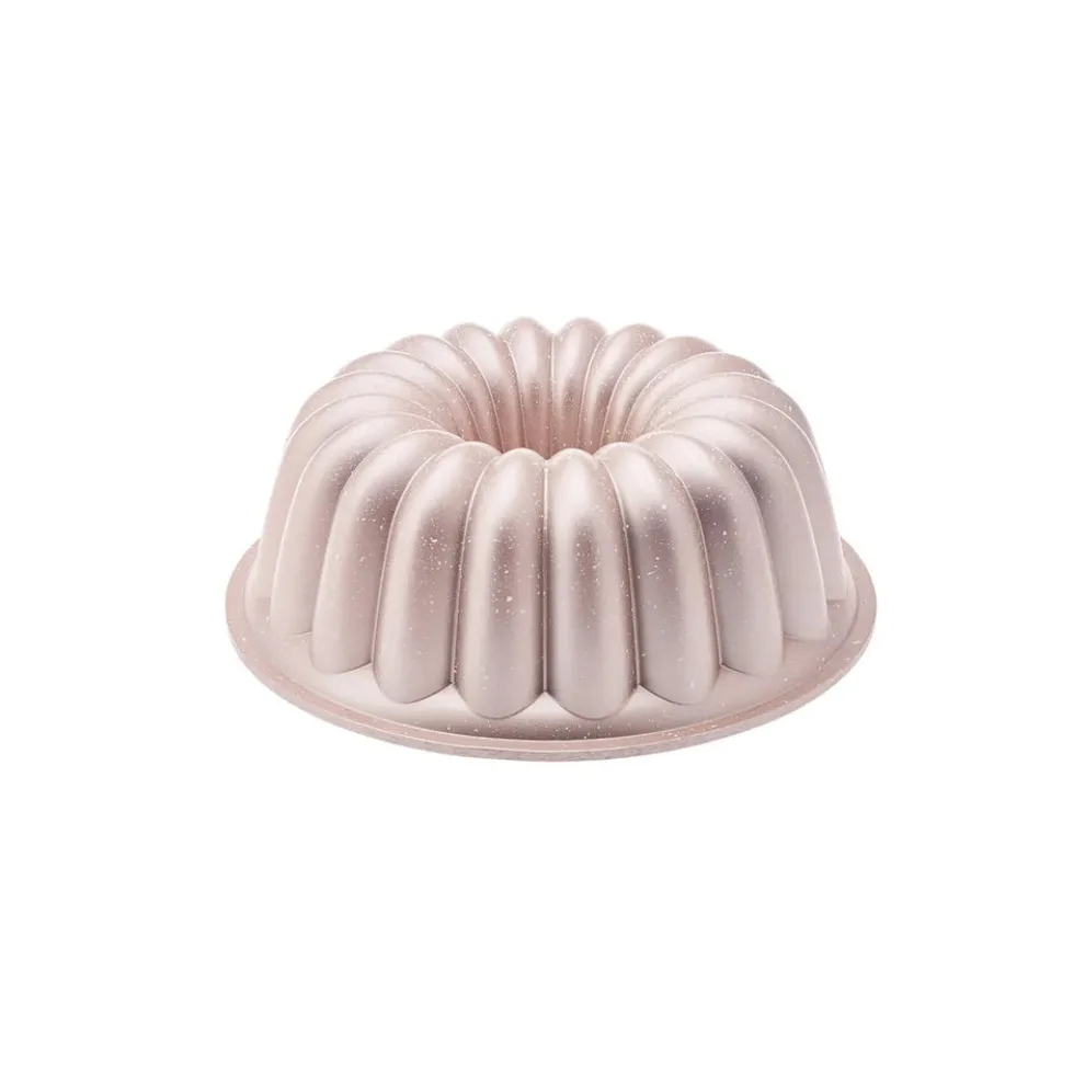 Karaca Cake Pro Lina Aluminium Cast Decorative Bundt Cake Tin, 25.5cm, Rosegold