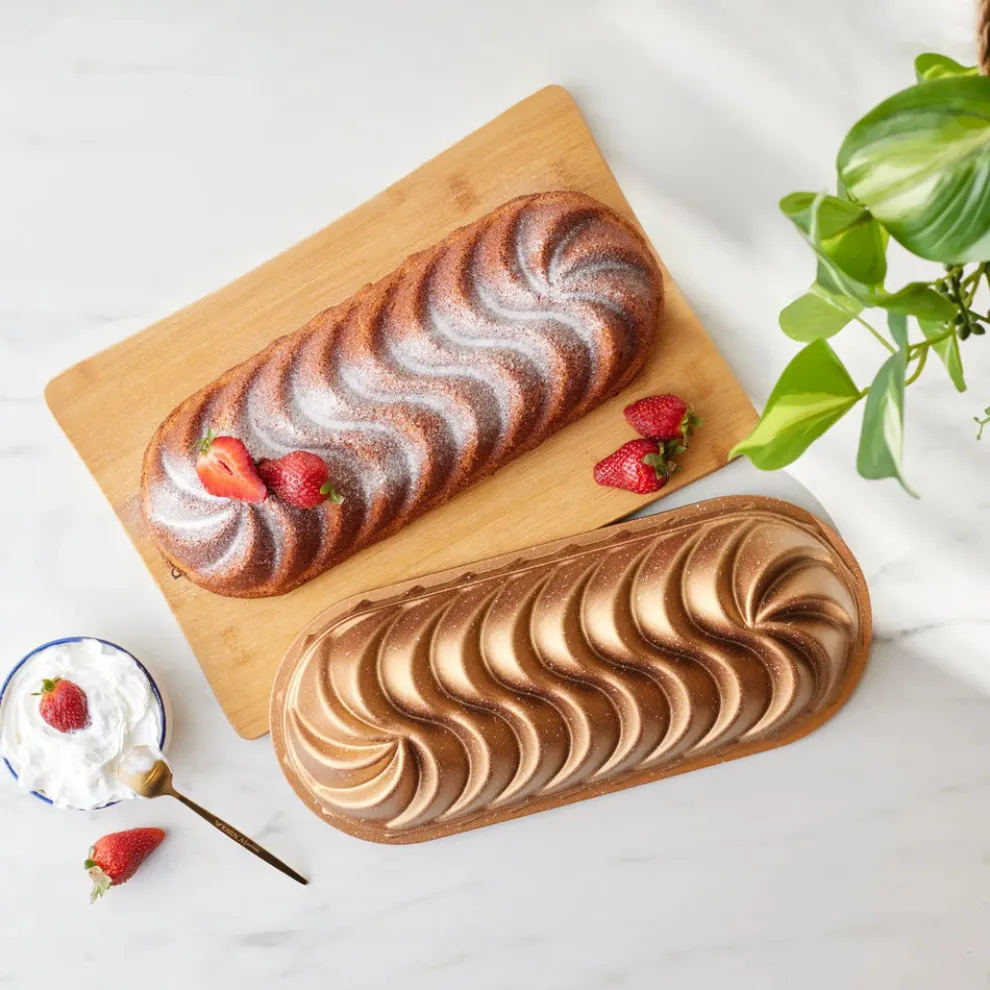 Karaca Cake Pro Vera Aluminium Cast Loaf Pan, 35cm, Gold