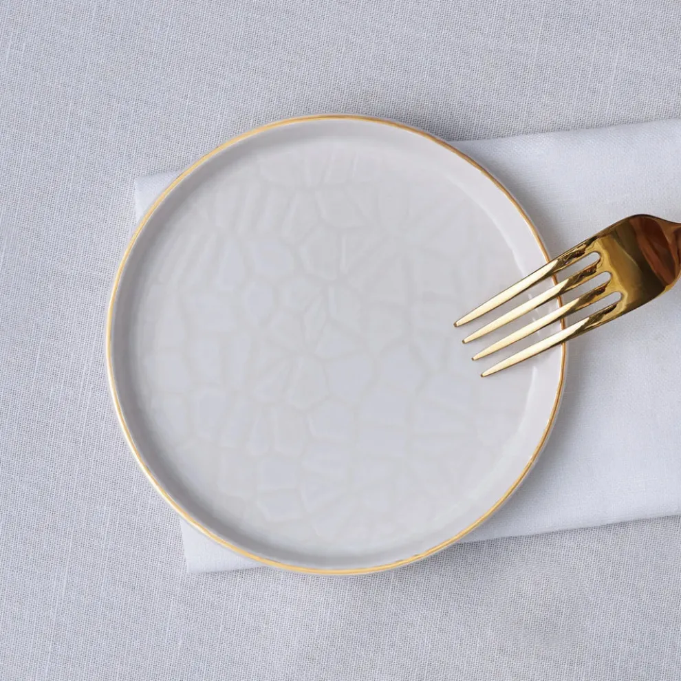 Karaca Calvin Ceramic Side Plate, 13cm, Multi