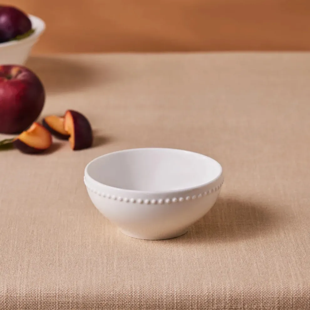 Karaca Cody New Generation Bone Snack Bowl, 12cm, White