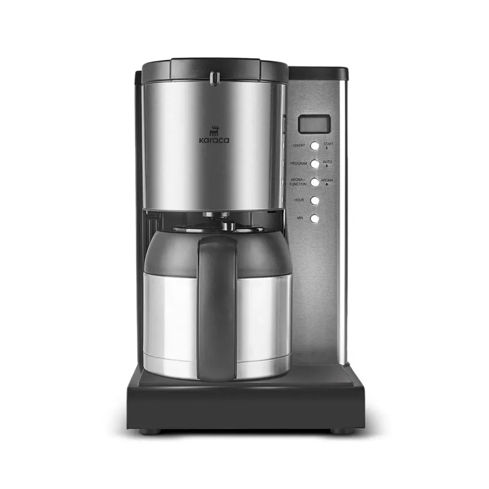 Karaca Coffee Art Aroma Thermal Carafe Filter Coffee Machine, 1.2L, 1000 W, Inox