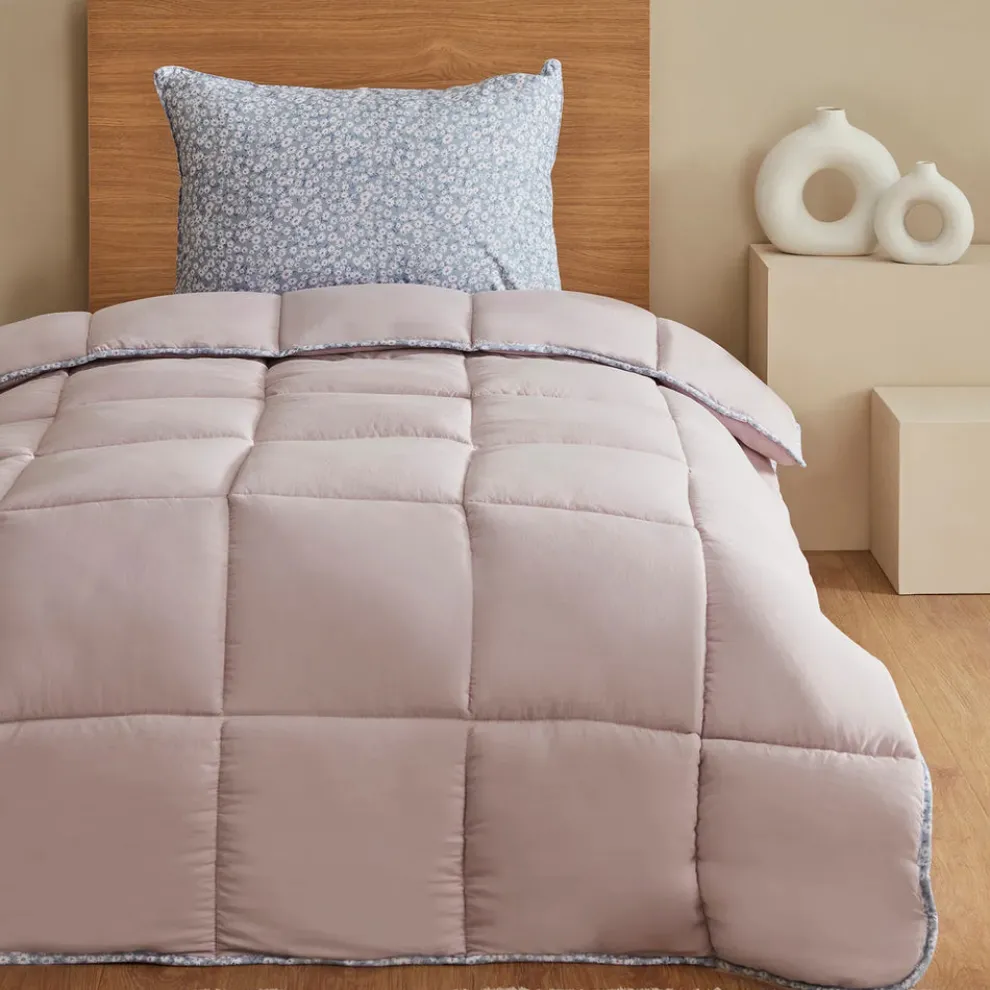 Karaca Dexie Comforter Set, Single, 50x70cm, Pink
