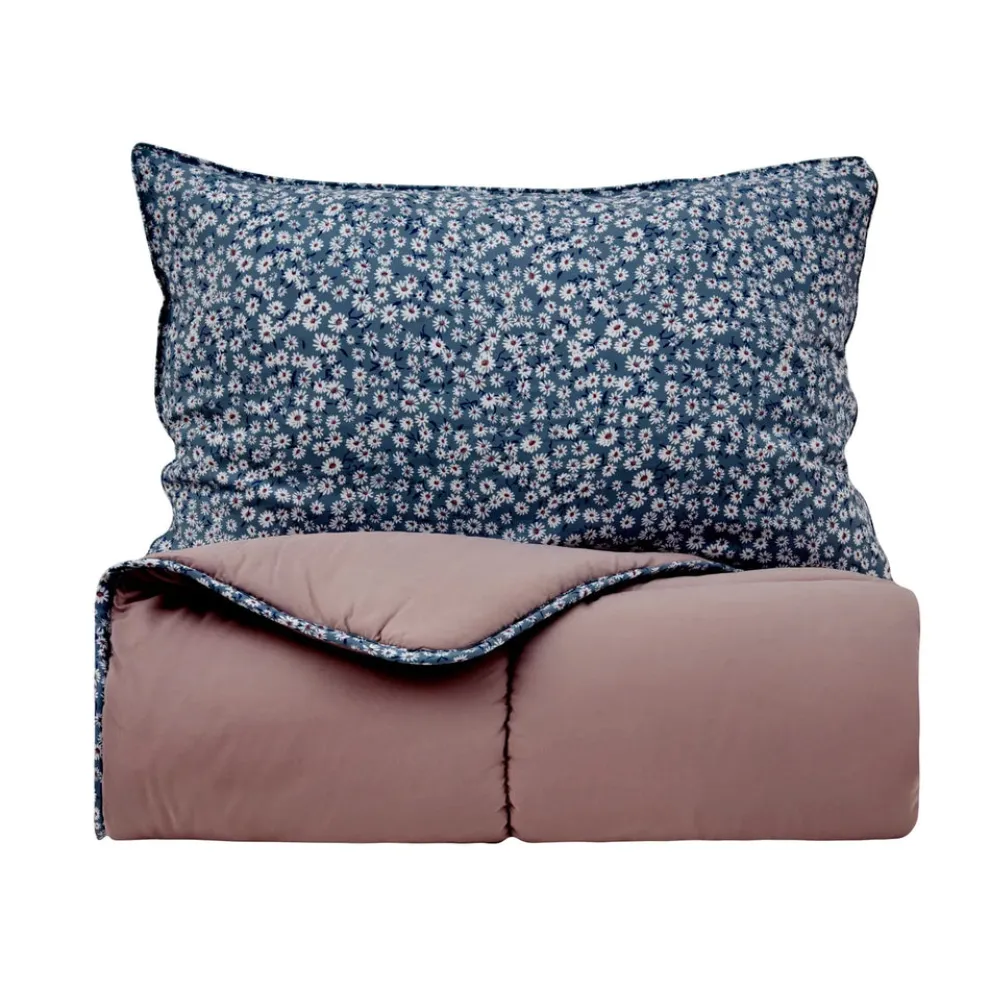 Karaca Dexie Comforter Set, Double, Pink Multi