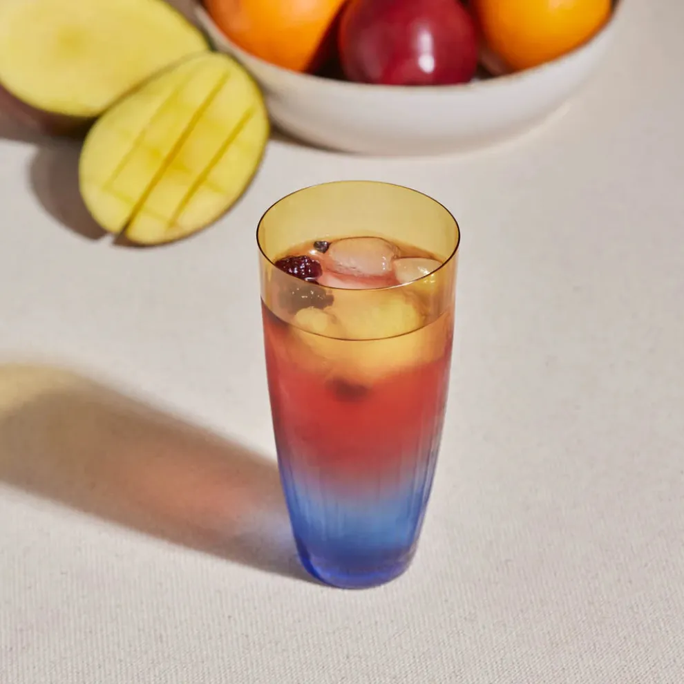 Karaca Dolce Soft Drink Glass, 350ml, Yellow