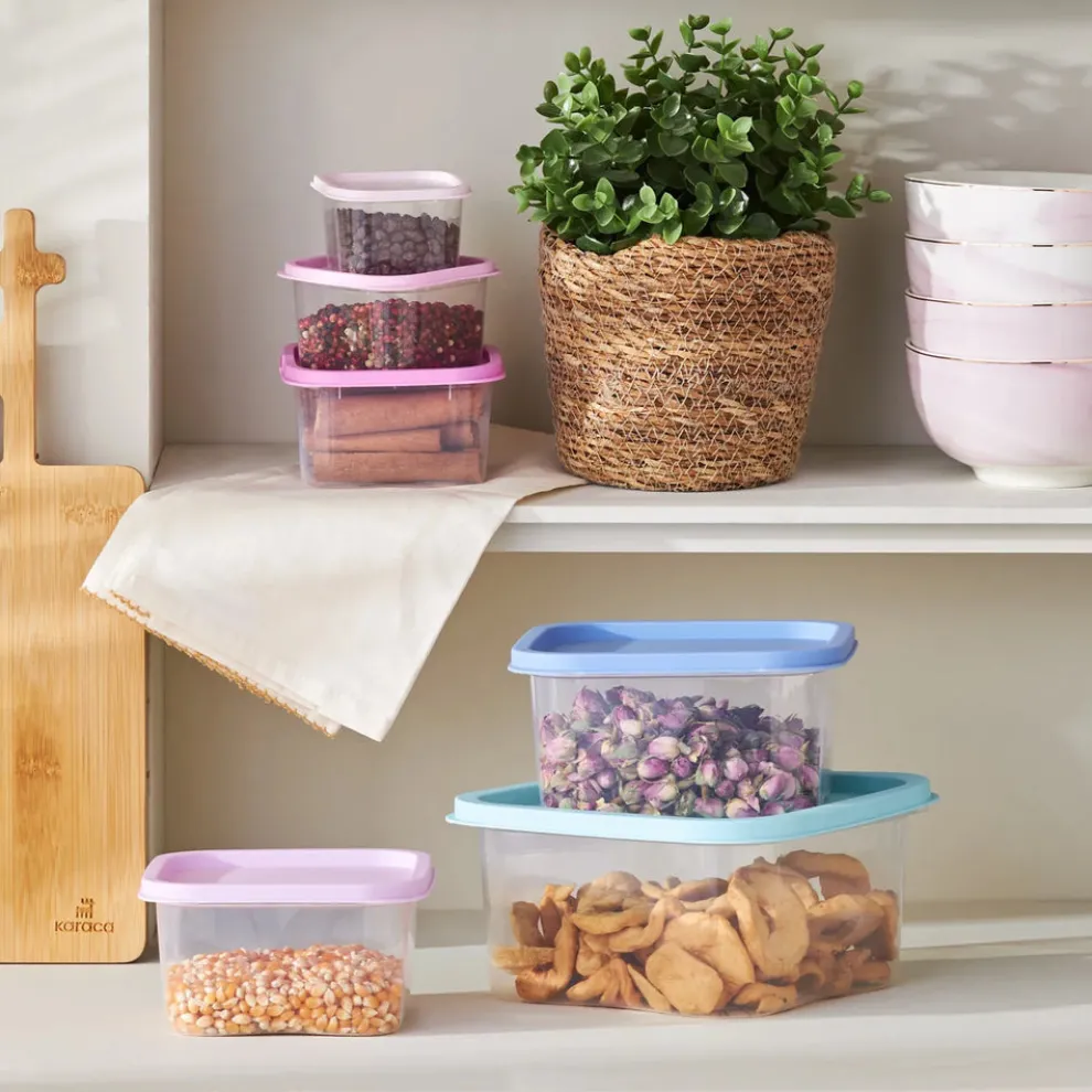 Karaca Dora Purple 6 Piece Storage Container Set, Multi