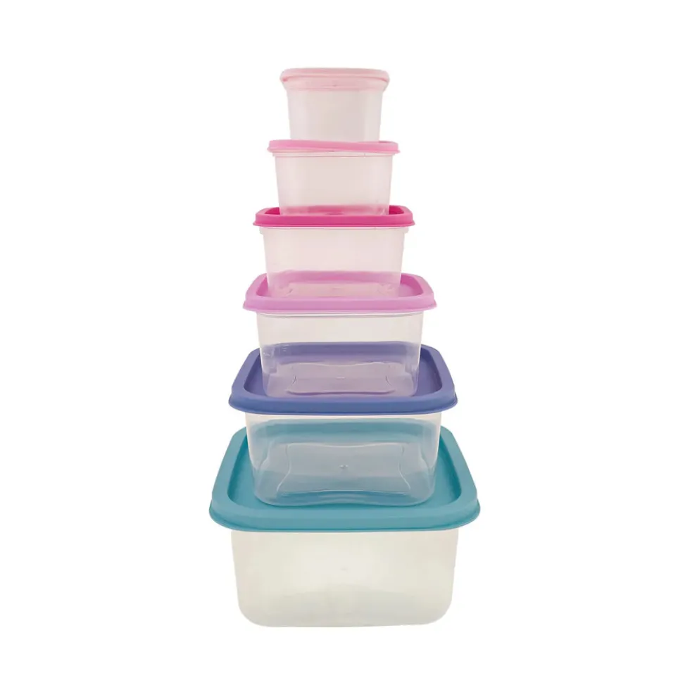 Karaca Dora Purple 6 Piece Storage Container Set, Multi