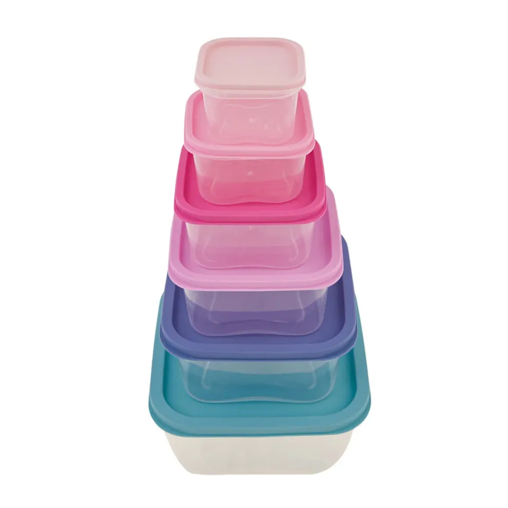 Karaca Dora Purple 6 Piece Storage Container Set, Multi