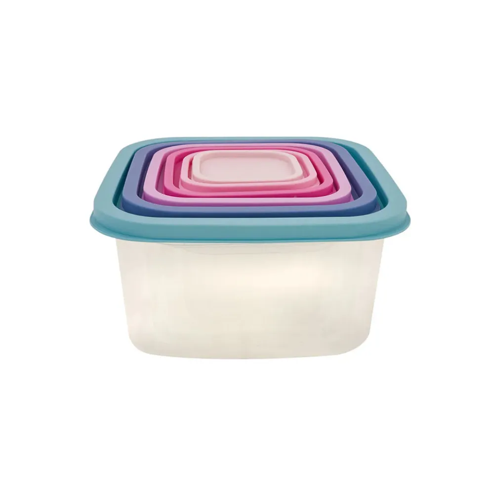Karaca Dora Purple 6 Piece Storage Container Set, Multi