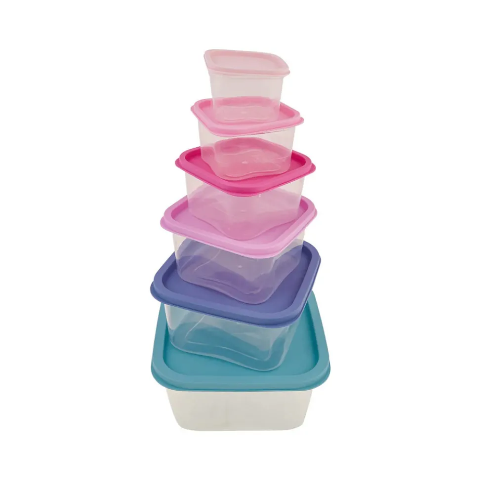 Karaca Dora Purple 6 Piece Storage Container Set, Multi