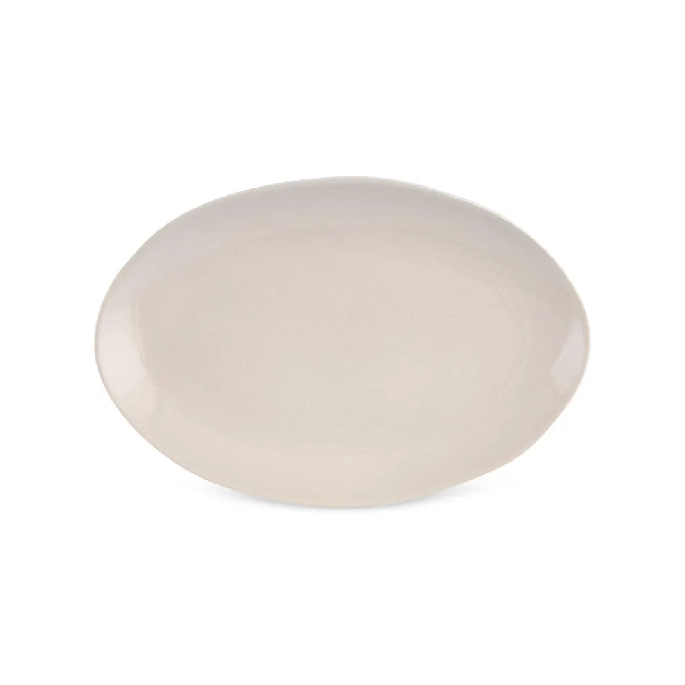 Karaca Earth Collection New Cupid Serving Platters, 24cm, Beige White