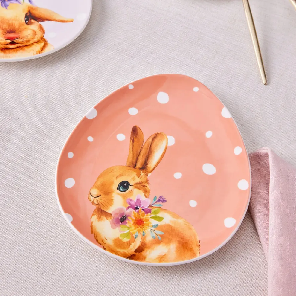 Karaca Easter 4-Piece Bone China Serveware Set for 4 People, Multi