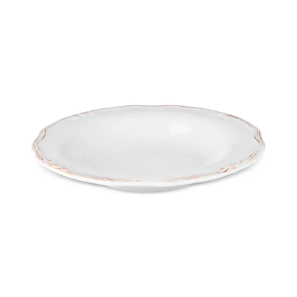 Karaca Elizabeth Ceramic Pasta Bowl, 22cm, Ecru