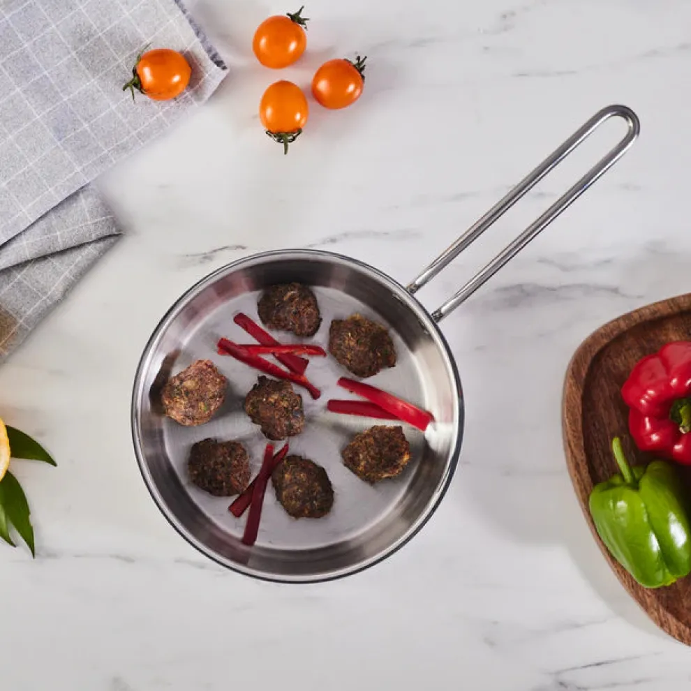 Karaca Emirgan Stainless Frying Pan, 20cm, Silver