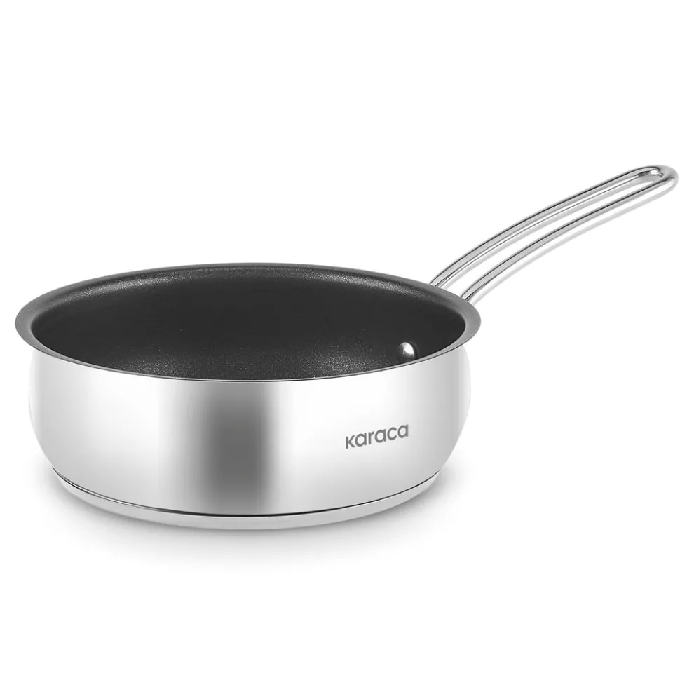 Karaca Emirgan Steel Pan, 24cm, Silver