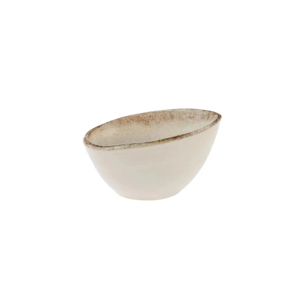 Karaca Ephesus Ceramic Sauce Bowl, 10cm, White Multi