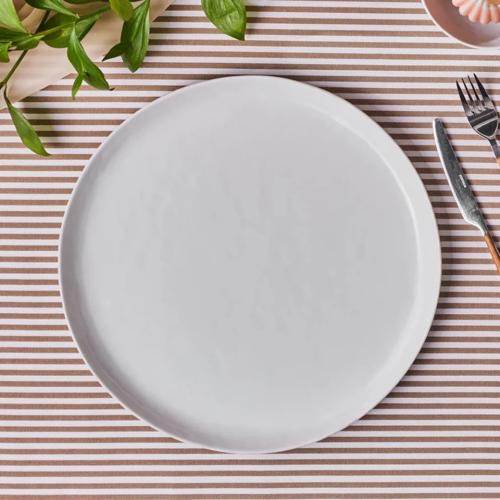 Karaca Epsilon Porcelian Serving Platter, 35,5cm, White