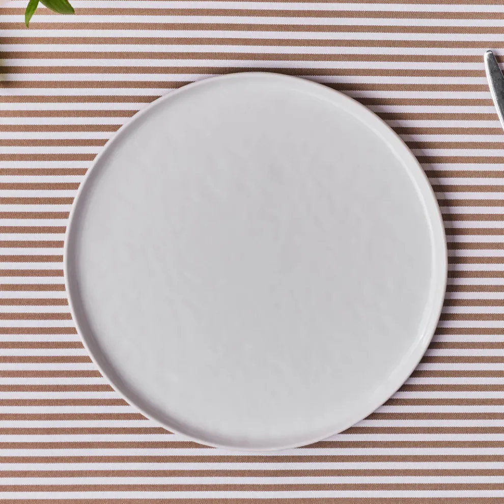 Karaca Epsilon Porcelain Dinner Plate, 28cm, White