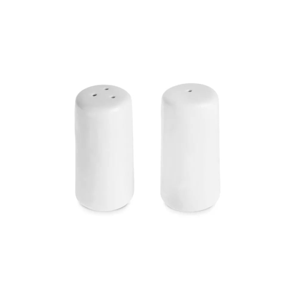 Karaca Epsilon Porcelain Salt and Pepper Shaker, White