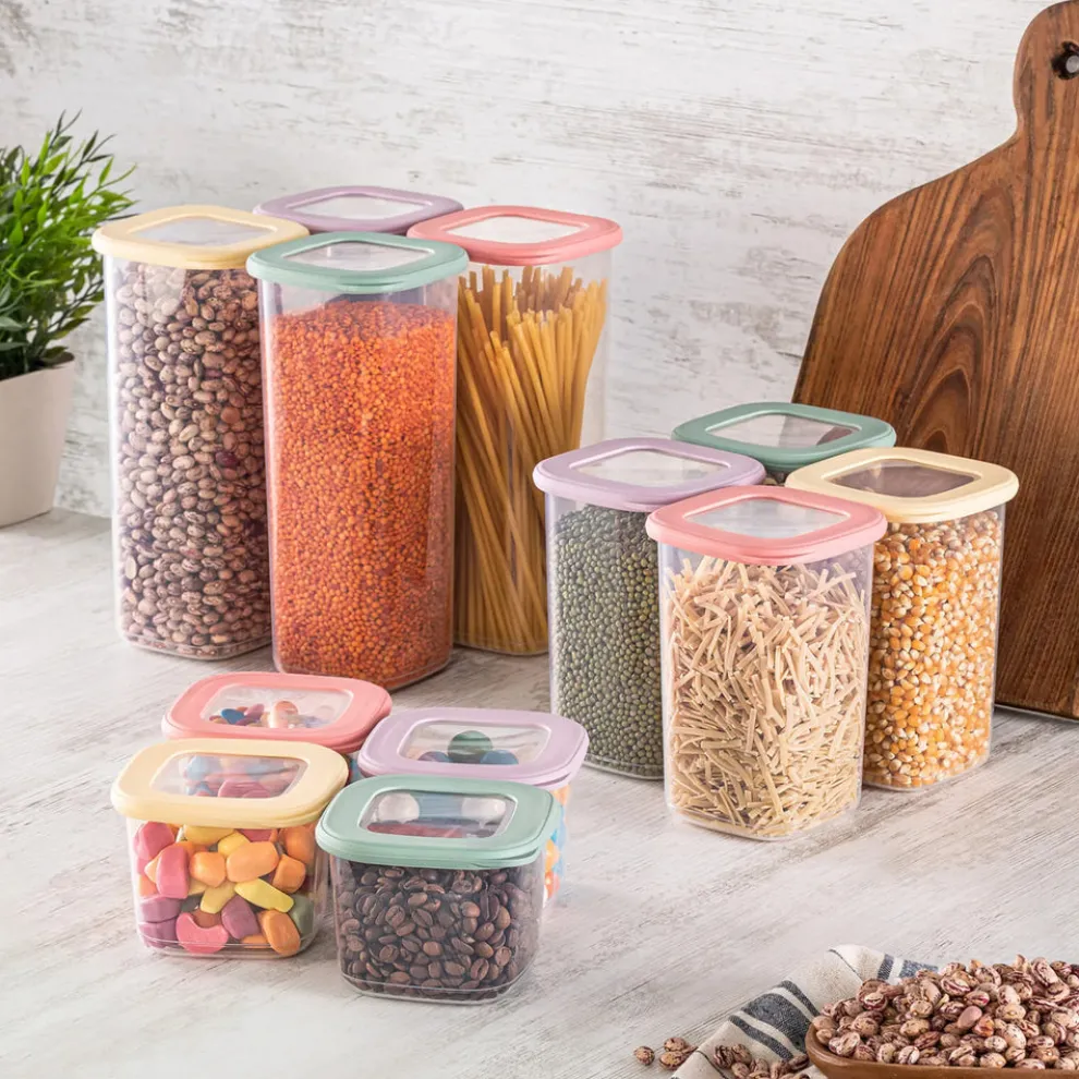 Karaca Forbs 12 Piece Storage Container, Multi