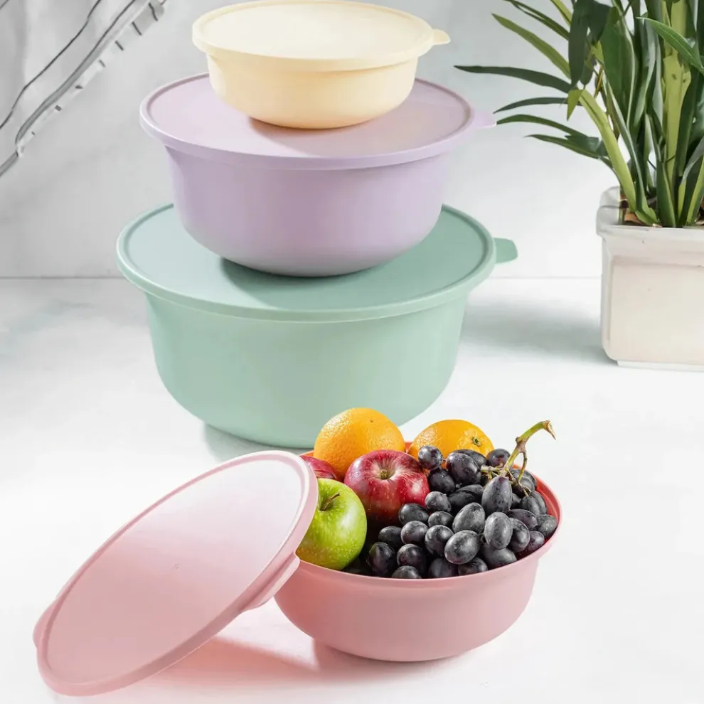 Karaca Forbs 4-Piece 2 in 1 Storage Container Set, 1L, Multi